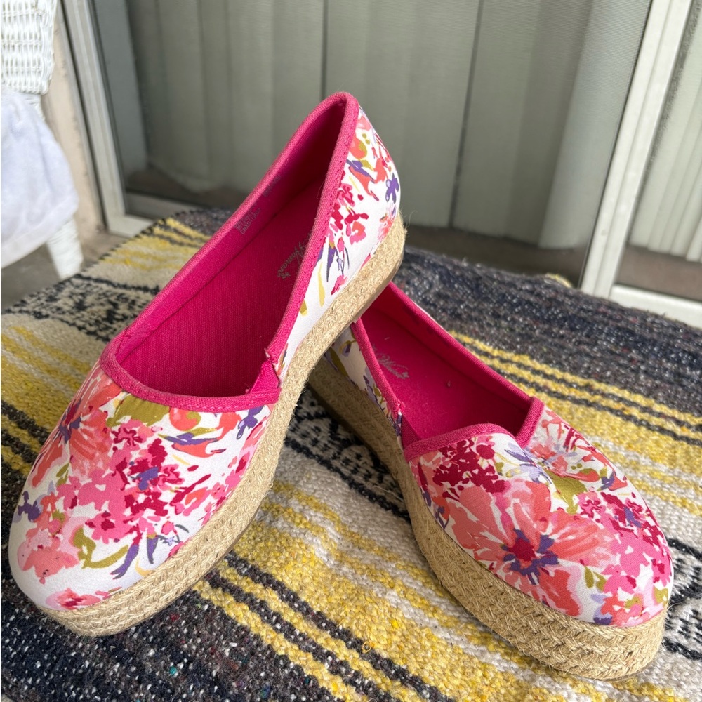 NWOT Pioneer Woman Printed Platform Espadrilles - Picture 3 of 6